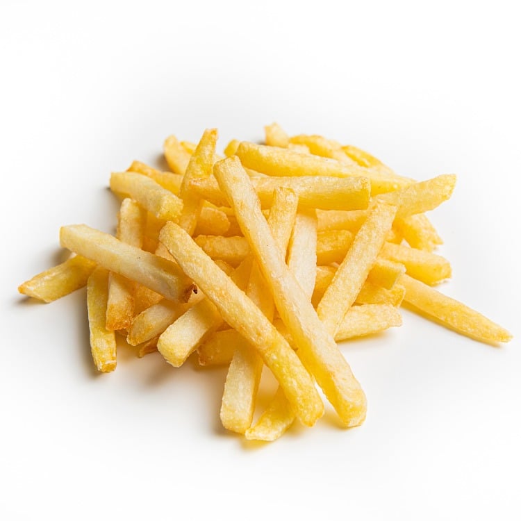 Produkt nærbilde: Pommes Frites rettkuttede i porsjonsskål.